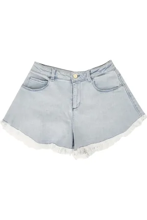 MISS BLUMARINE Shorts bambina in denim
