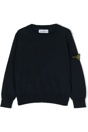 Stone Island Stone Island maglia navy bambino in cotone