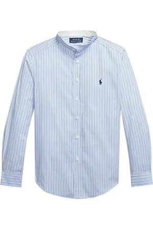 Ralph Lauren Ralph Lauren camicia celeste bambino in cotone