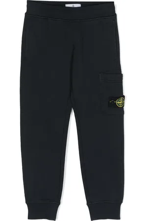 Stone Island Pantalone sportivo bambino in felpa di cotone