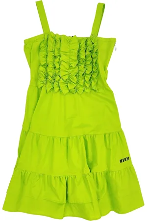 Msgm MSGM kid vestito acido ragazza in popeline di cotone