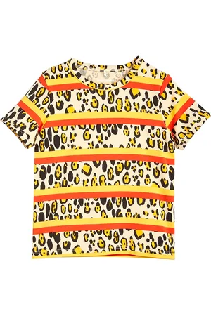 Mini Rodini T-shirt leopard neonata in cotone biologico