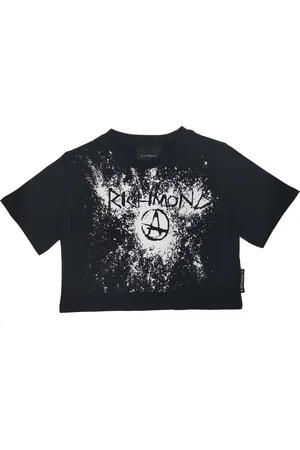 John Richmond John Richmond T-Shirt ragazza nera in cotone