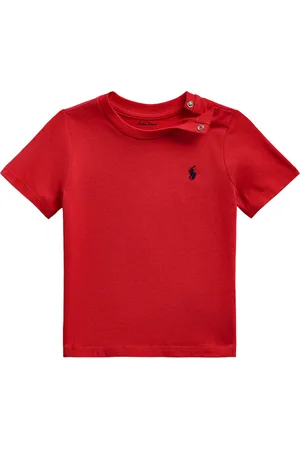 Ralph Lauren Ralph Lauren t-shirt rossa neonato in cotone