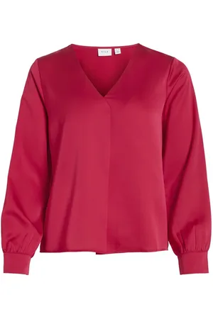 VILA Long Sleeve Blusa A V