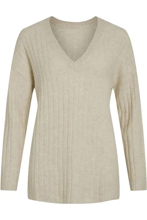 VILA Scollo A V Pullover A Maglia