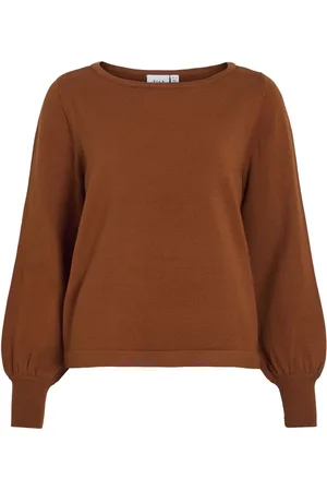 VILA Scollo A Barchetta Pullover A Maglia