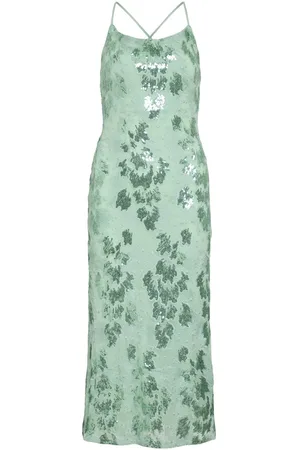 VILA Paillettes Vestito Lungo