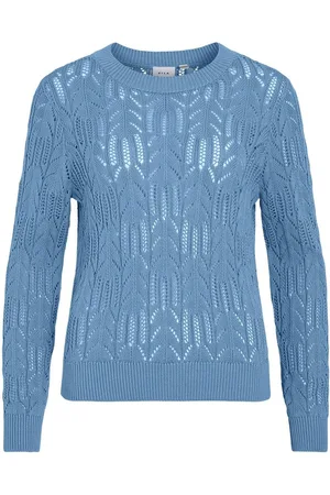 VILA Scollo Rotondo Pullover A Maglia