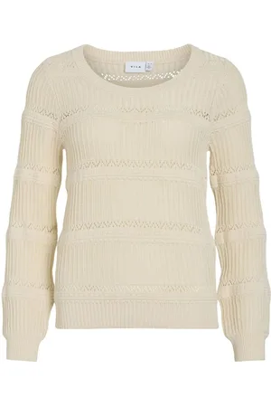 VILA Scollo Rotondo Pullover A Maglia