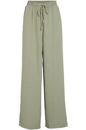 VILA Vita Alta Pantaloni Gamba Ampia