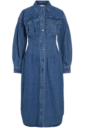 VILA Midi Vestito Di Jeans