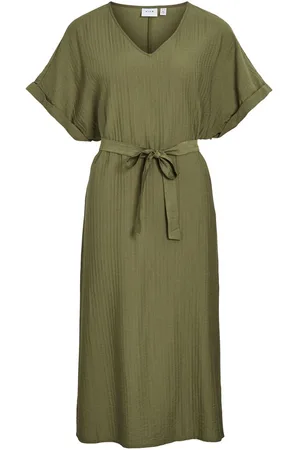 VILA Scollo A V Vestito Midi