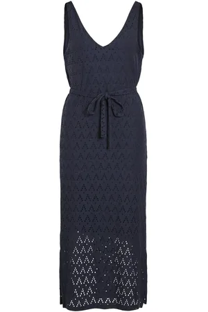 VILA Smanicato Vestito Midi