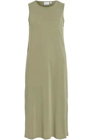 VILA Smanicato Vestito Midi