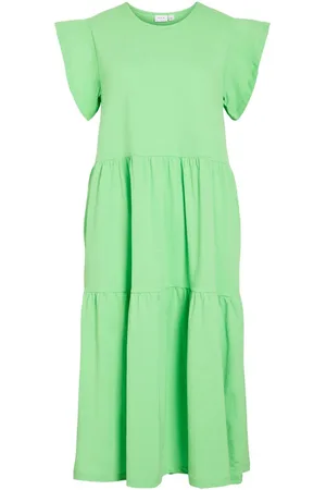 VILA Short Sleeve Vestito Midi