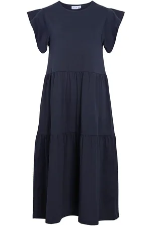 VILA Short Sleeve Vestito Midi