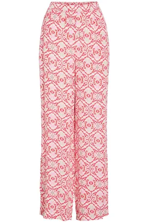 VILA Vikikki Vita Alta Pantaloni Gamba Ampia