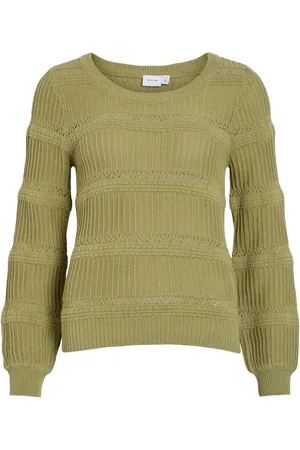 VILA Scollo Rotondo Pullover A Maglia