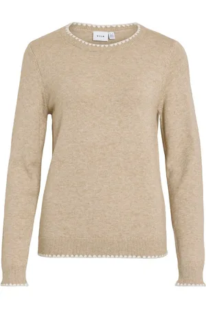VILA Scollo Rotondo Pullover A Maglia