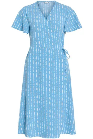 VILA Vilovie Short Sleeved Vestito Incrociato