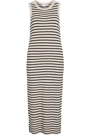 VILA Smanicato Vestito Midi