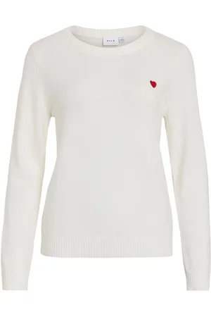 VILA Scollo Rotondo Pullover A Maglia