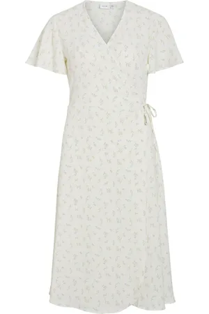 VILA Vilovie Short Sleeved Vestito Incrociato