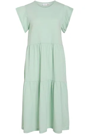 VILA Short Sleeve Vestito Midi