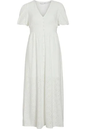 VILA Vikawa Short Sleeved Vestito Lungo