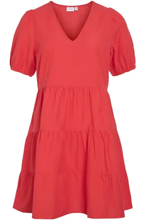 VILA Short-sleeved Vestito Corto