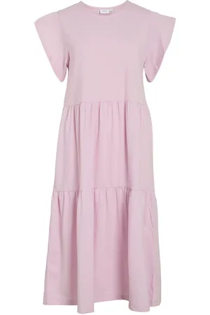 VILA Short Sleeve Vestito Midi