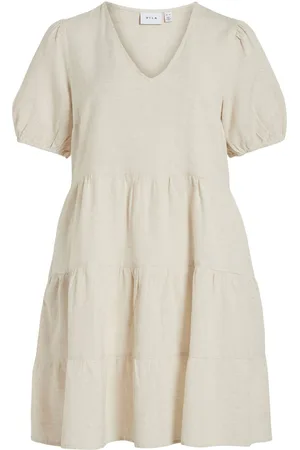VILA Short-sleeved Vestito Corto