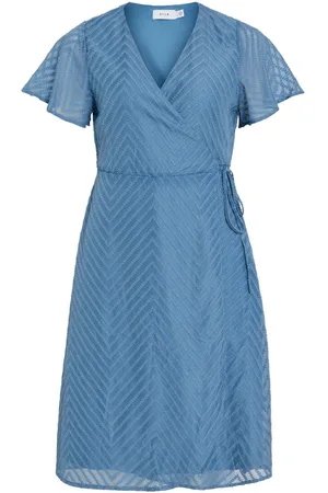 VILA Petite - Midi Vestito Incrociato