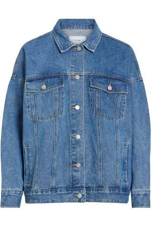 VILA Cotone Giacca In Denim