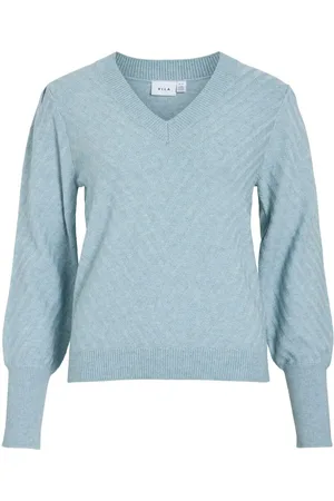 VILA Scollo A V Pullover A Maglia