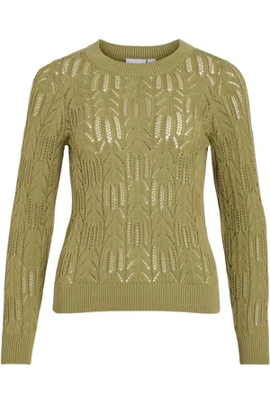 VILA Scollo Rotondo Pullover A Maglia