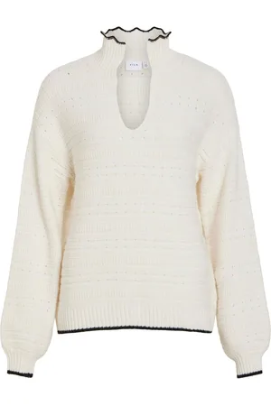 VILA Scollo A V Pullover A Maglia