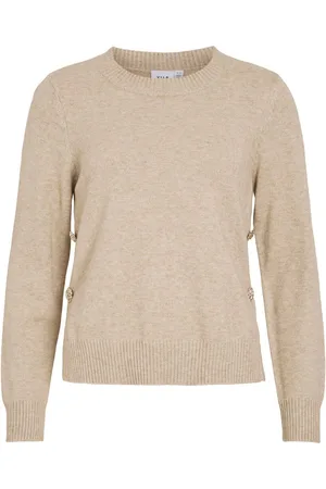 VILA Scollo Rotondo Pullover A Maglia