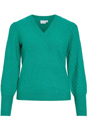 VILA Scollo A V Pullover A Maglia