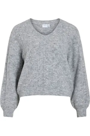 VILA Scollo A V Pullover A Maglia