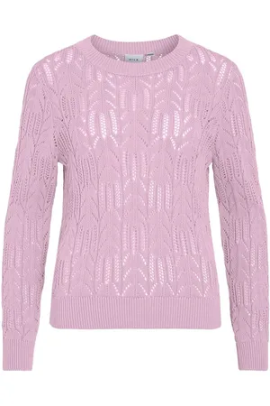 VILA Scollo Rotondo Pullover A Maglia