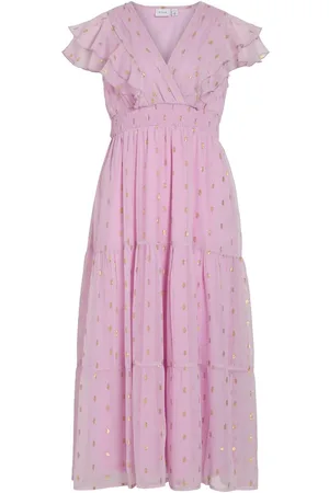 VILA Scollo A V Vestito Midi