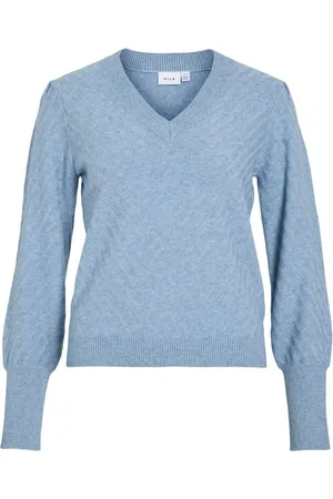 VILA Scollo A V Pullover A Maglia