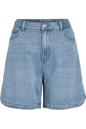 VILA Vita Alta Shorts In Denim