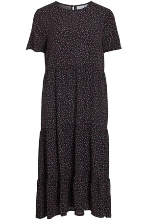VILA Viabia Short Sleeved Vestito Midi