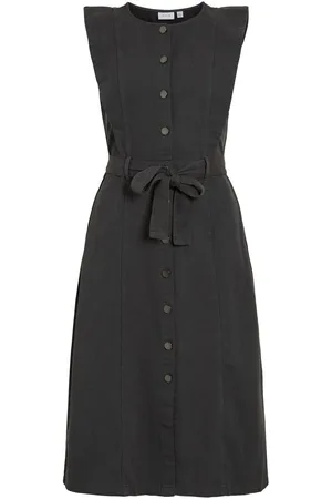 VILA Vilucianne Midi Vestito Di Jeans