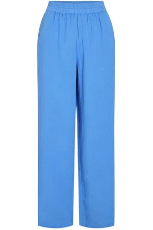 VILA Nia Vita Alta Pantaloni Gamba Ampia