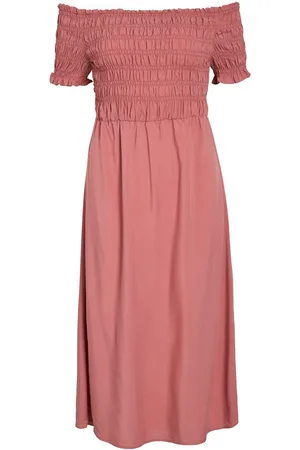 VILA Scollatura Bardot Vilisa Vestito Midi
