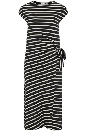 VILA Vipompia Midi Vestito Con Maniche Ad Aletta
